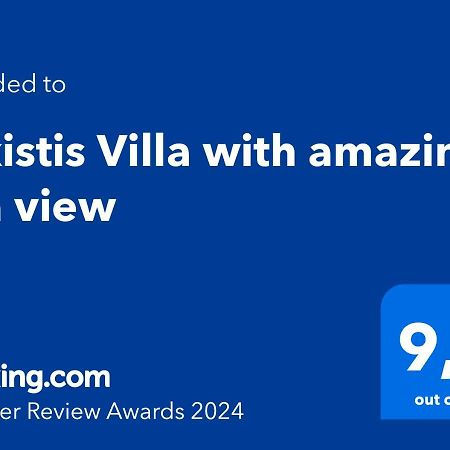Alkistis Villa With Amazing Sea View Maroulás 外观 照片