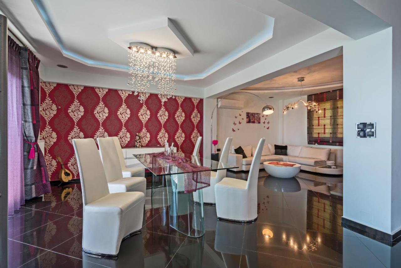 Alkistis Villa With Amazing Sea View Maroulás 外观 照片