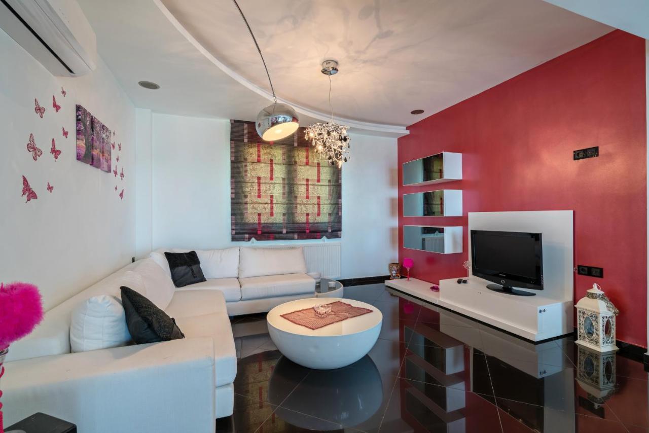 Alkistis Villa With Amazing Sea View Maroulás 外观 照片
