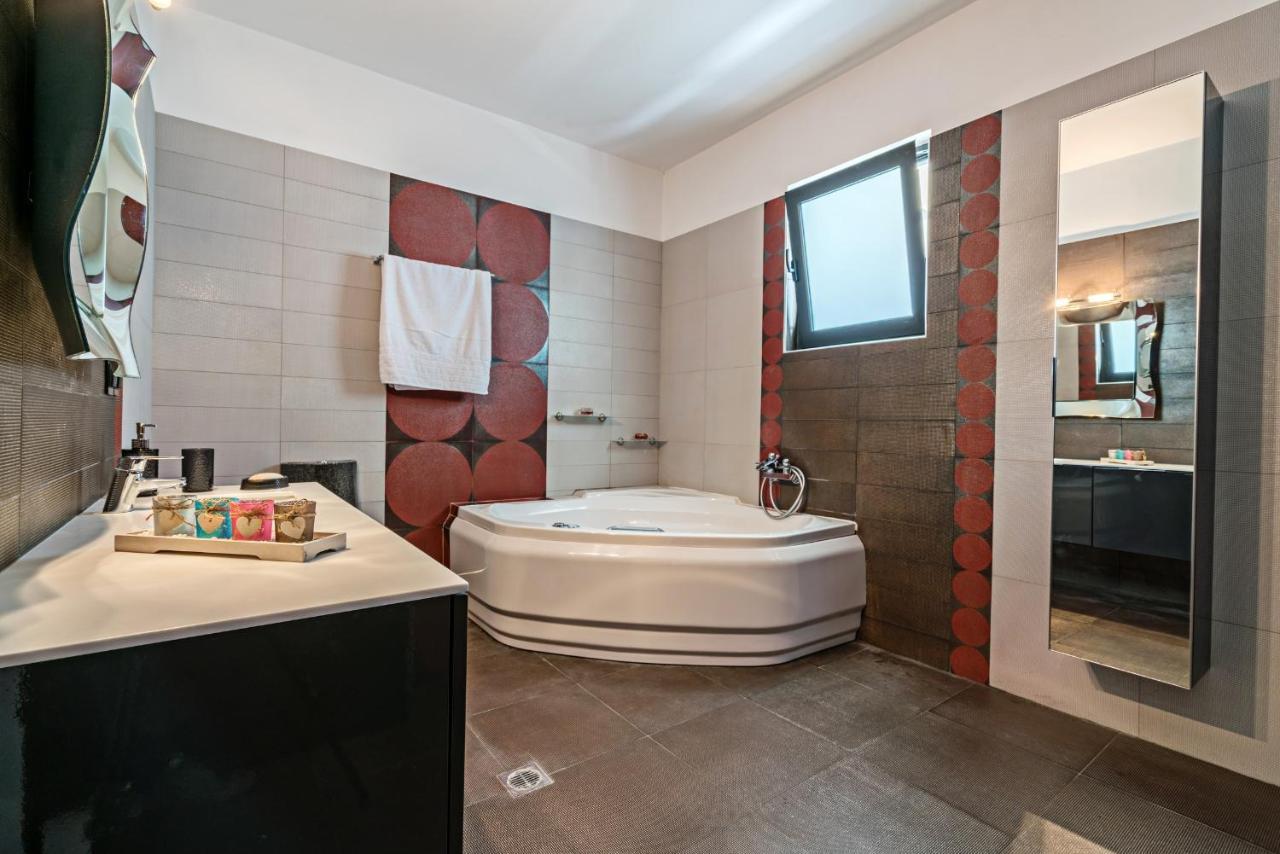 Alkistis Villa With Amazing Sea View Maroulás 外观 照片