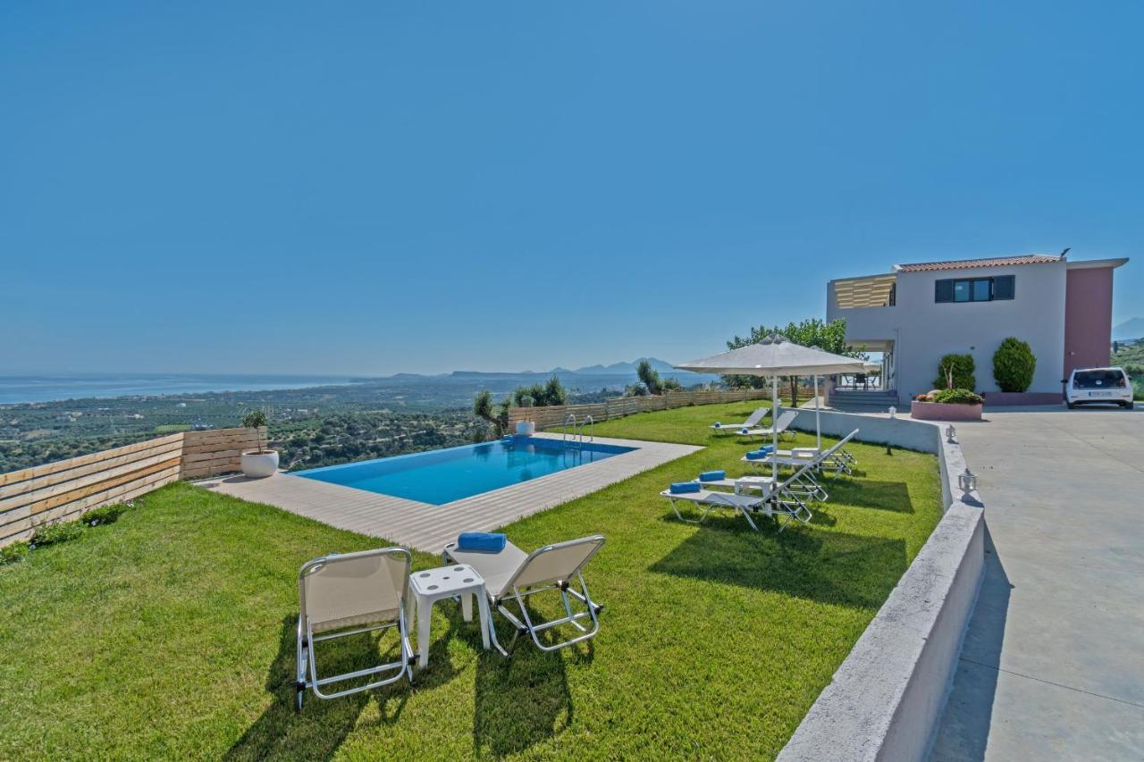 Alkistis Villa With Amazing Sea View Maroulás 外观 照片