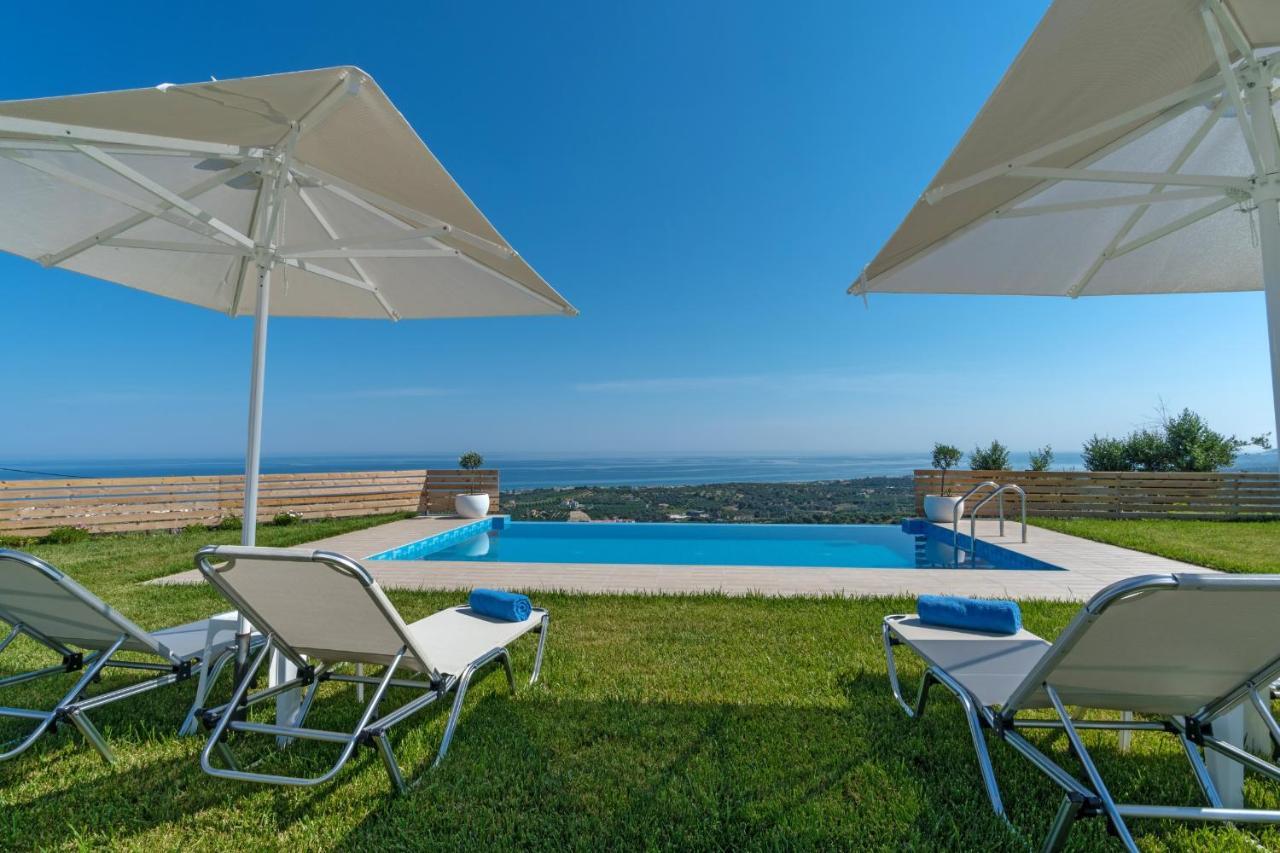 Alkistis Villa With Amazing Sea View Maroulás 外观 照片