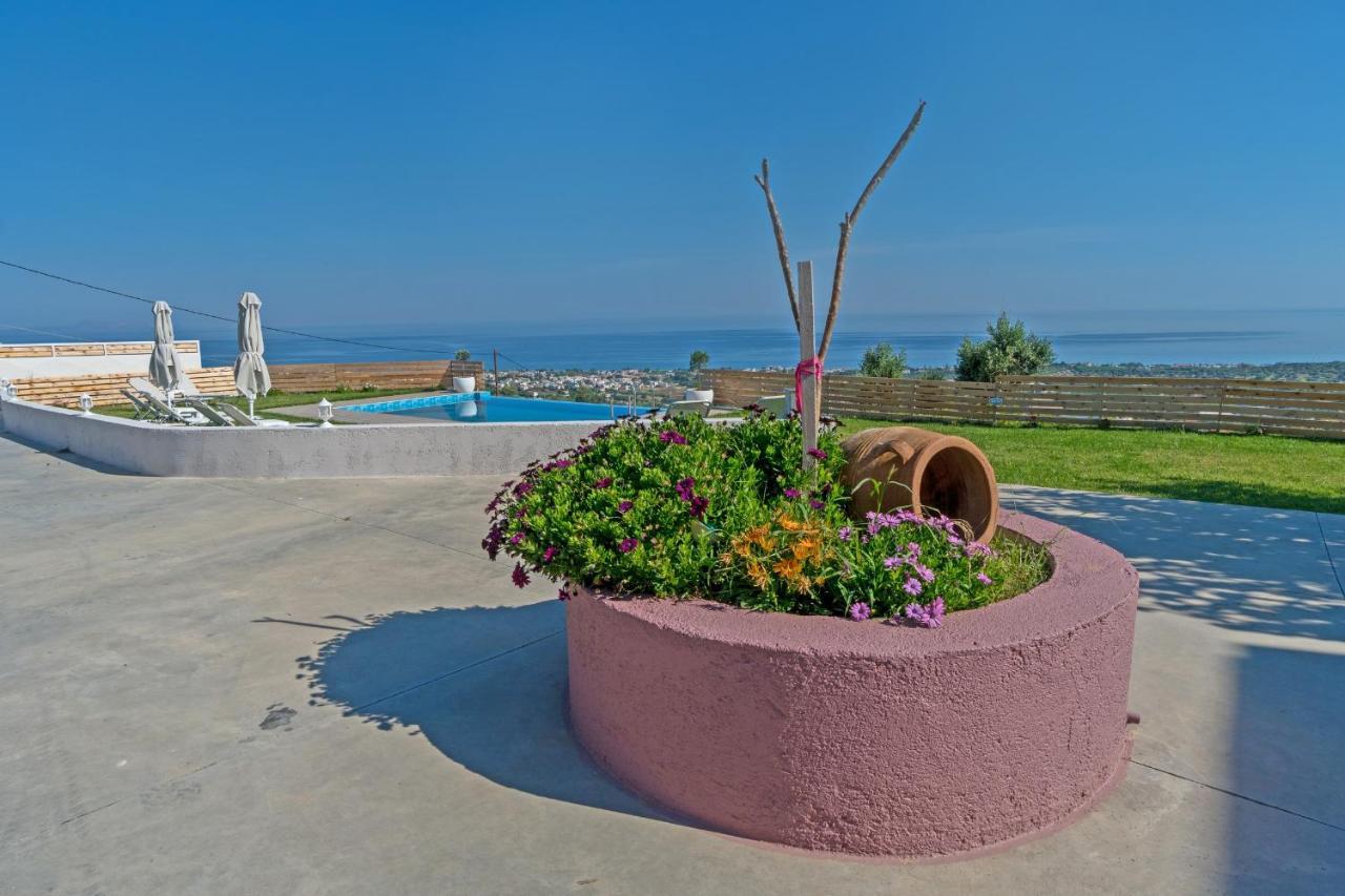 Alkistis Villa With Amazing Sea View Maroulás 外观 照片
