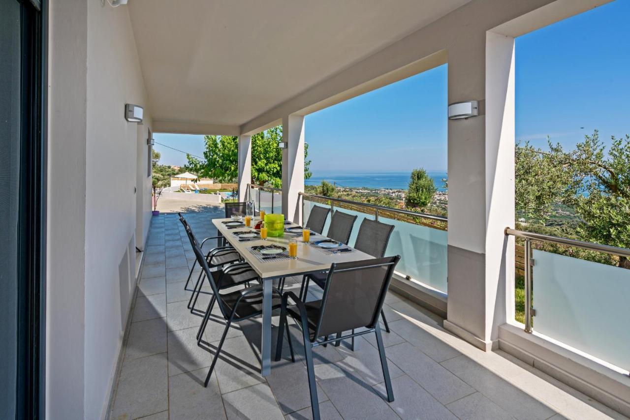 Alkistis Villa With Amazing Sea View Maroulás 外观 照片