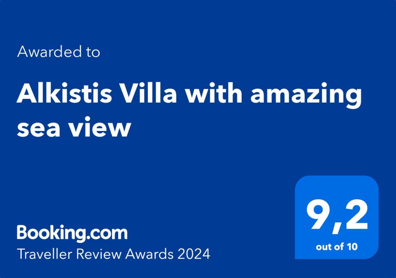 Alkistis Villa With Amazing Sea View Maroulás 外观 照片